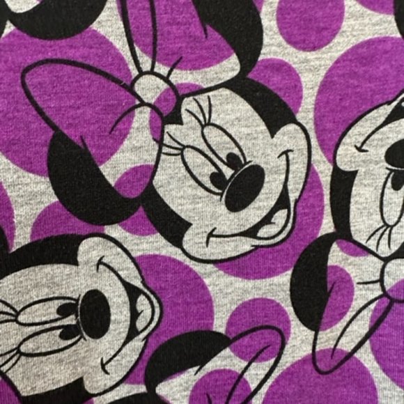 LULAROE Disney Minnie Mouse IRMA XS Purple/Grey NWOT Hi-Lo Hem - Picture 4 of 7